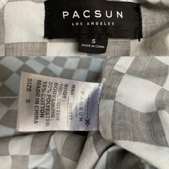 PacSun Cotton Distressed Denim Jean Jacket Men's Small - Picture 10 of 10